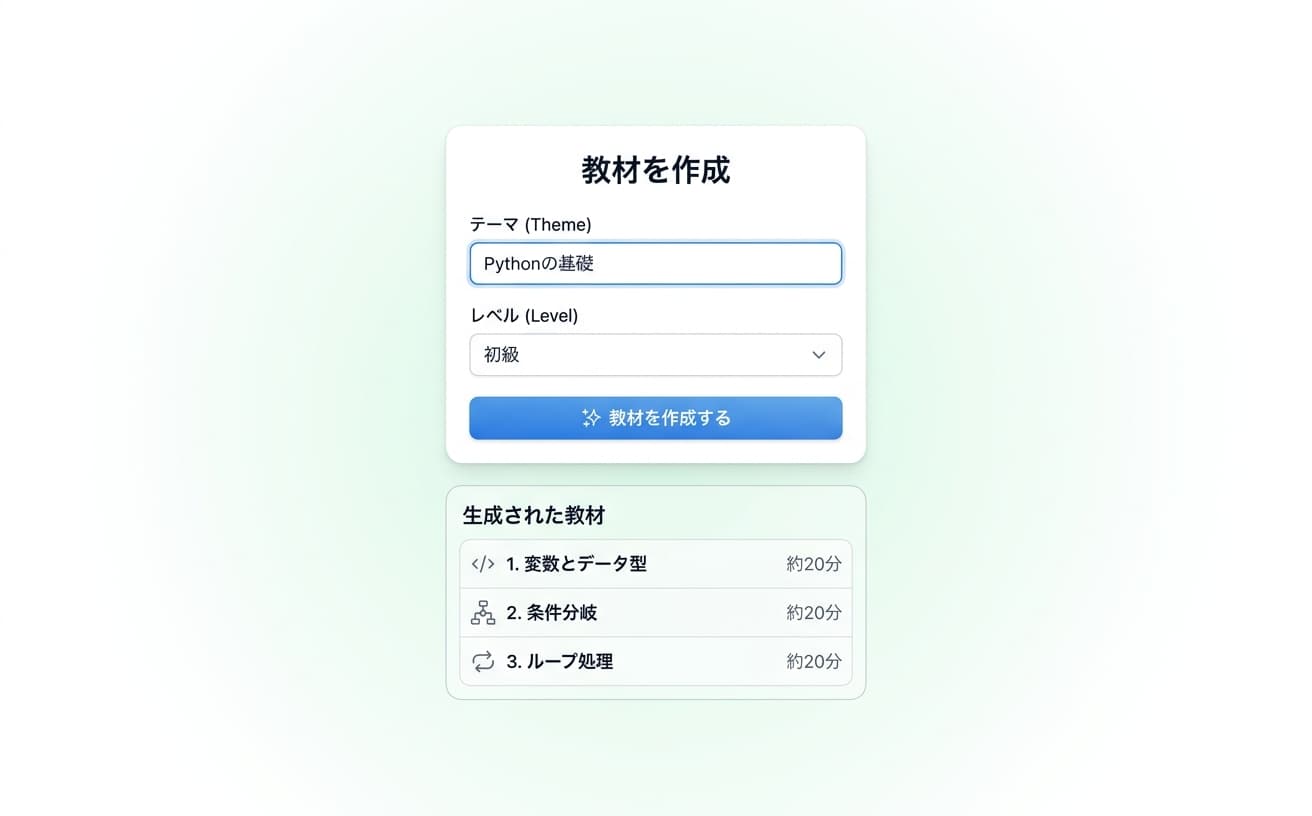 あなただけのAI教材