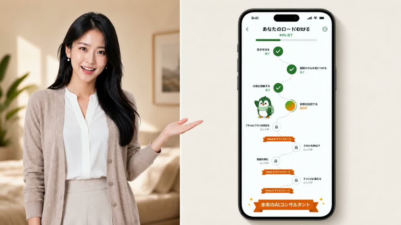 Navily AIコーチ機能の紹介動画 — ゴール設定・教材生成・毎日の伴走
